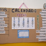 Calendario grupal que incluye fechas, días de la semana y meses.